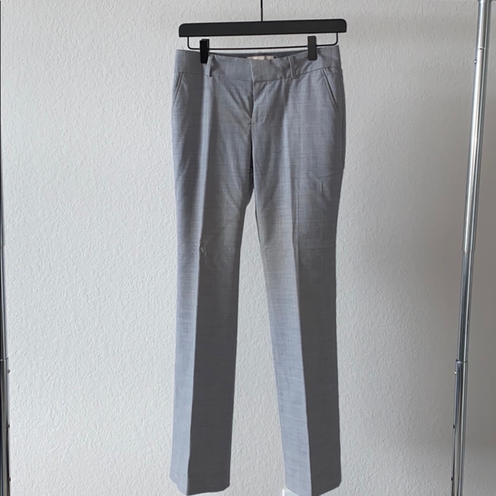 Banana Republic Gray Pinstripe Slack